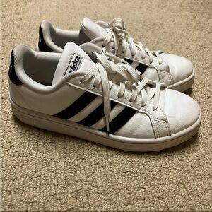 White Adidas Grand Court